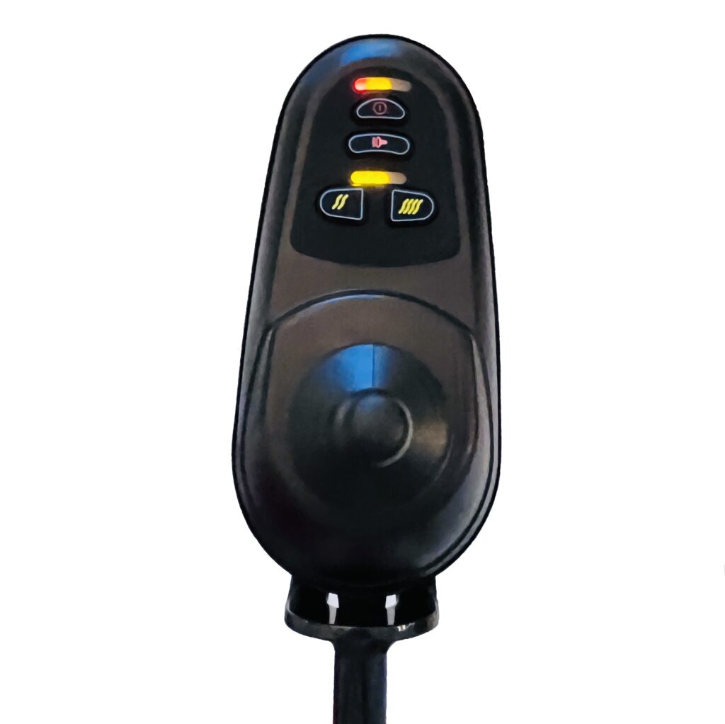 A Joystick -Falcon 5000 with a button on it.