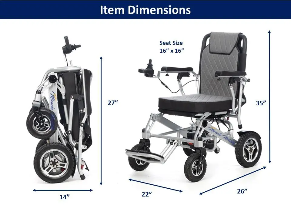 A picture of the dimensions for this wheelchair.